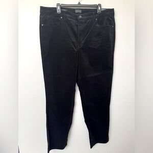 Talbots Black Corduroy Straight Leg Pants. Size 18. NWT.